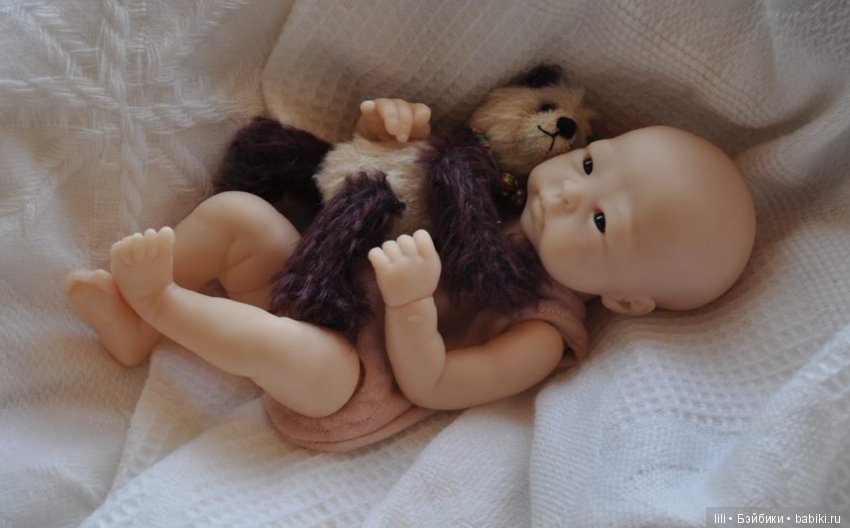 Мини молдик для куклы реборн Lilly Loo от скульптора Marita Winters (фото 5)