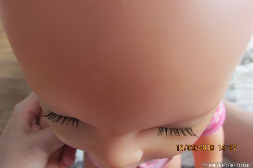 Замена ресниц кукле Baby Born (фото 2)
