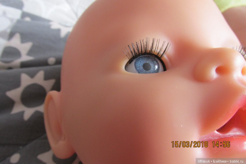 Замена ресниц кукле Baby Born