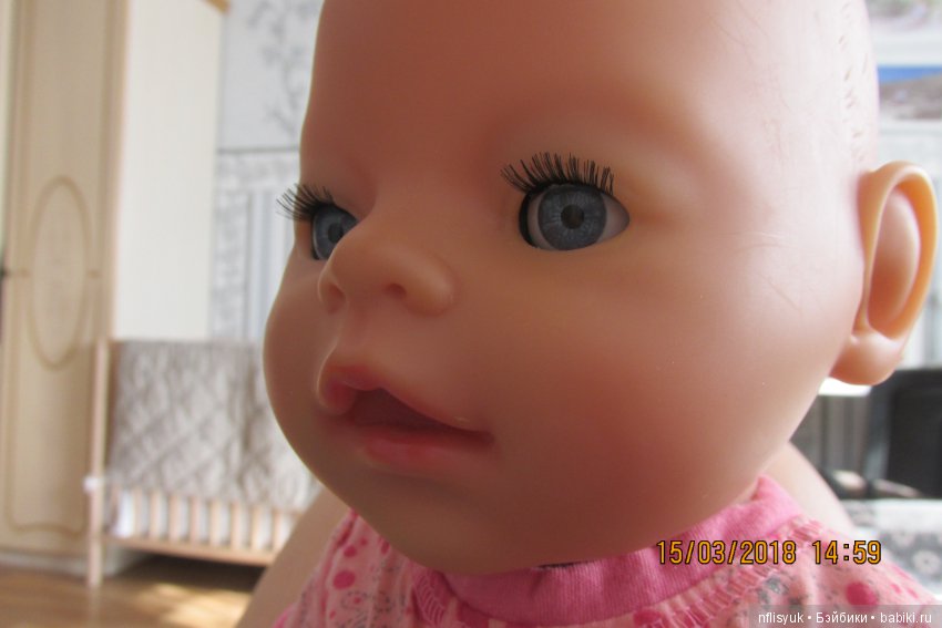 Замена ресниц кукле Baby Born (фото 4)