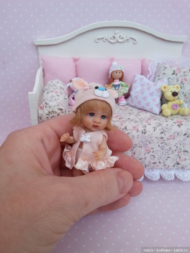 Ксюша — Авторские миниатюрные куклы: лепка (фото 3)