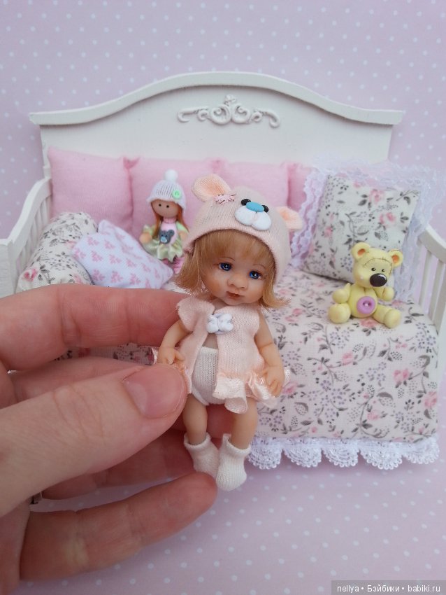 Ксюша — Авторские миниатюрные куклы: лепка (фото 8)