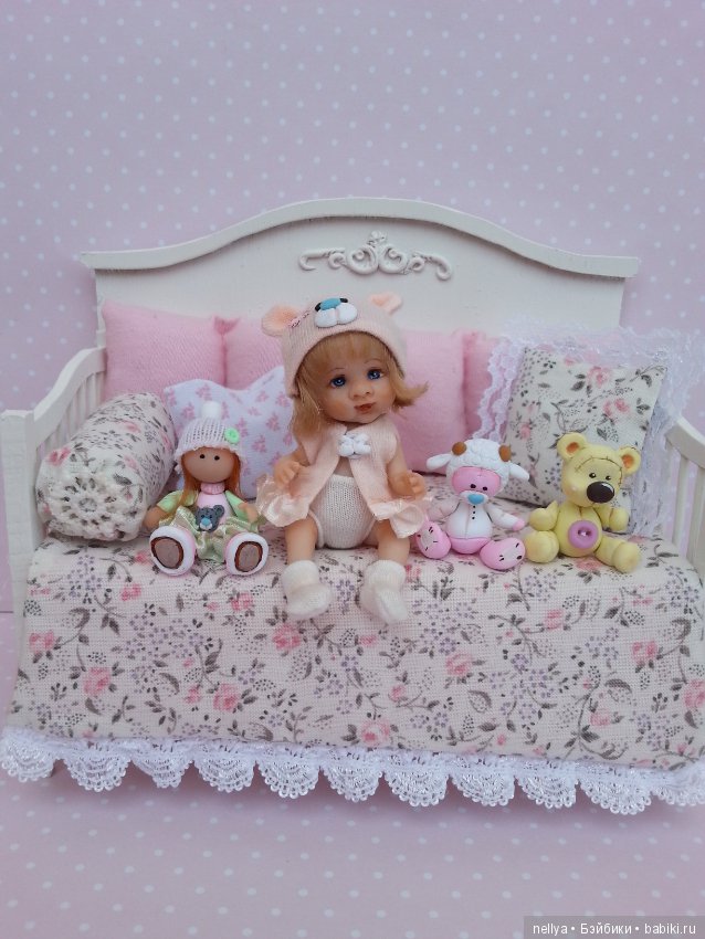 Ксюша — Авторские миниатюрные куклы: лепка