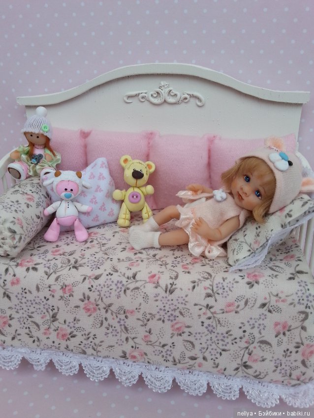 Ксюша — Авторские миниатюрные куклы: лепка (фото 10)