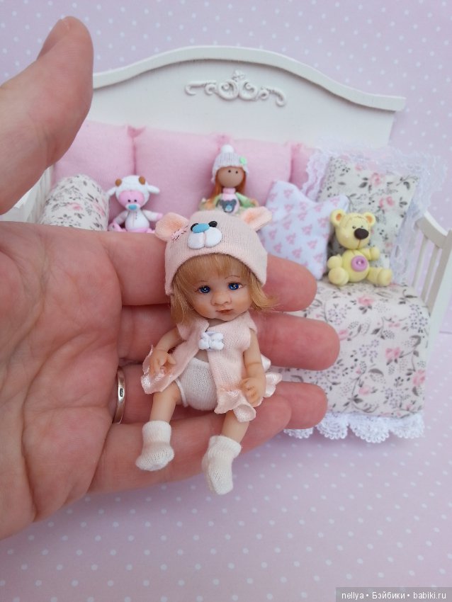 Ксюша — Авторские миниатюрные куклы: лепка (фото 4)