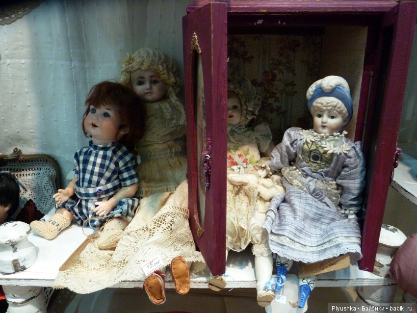 Moscow Fair 2018, Тишинка. Часть 1, антикварные куклы и реплики. Фотообзор