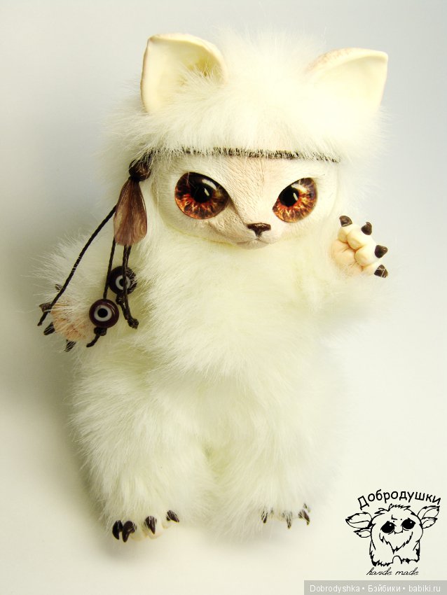 Милашка Покахонтас — Игрушки в смешанной технике (мех и глина): Арт (фото 5)