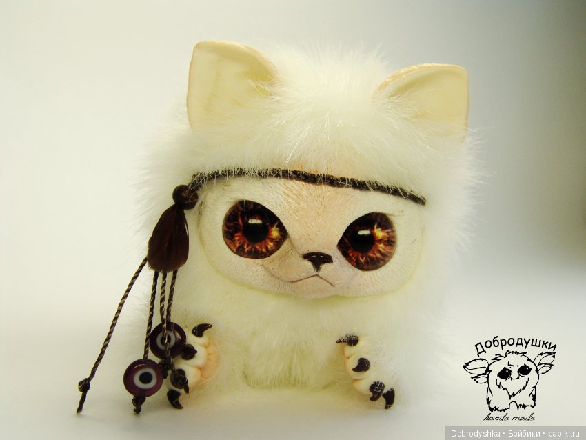 Милашка Покахонтас — Игрушки в смешанной технике (мех и глина): Арт (фото 7)