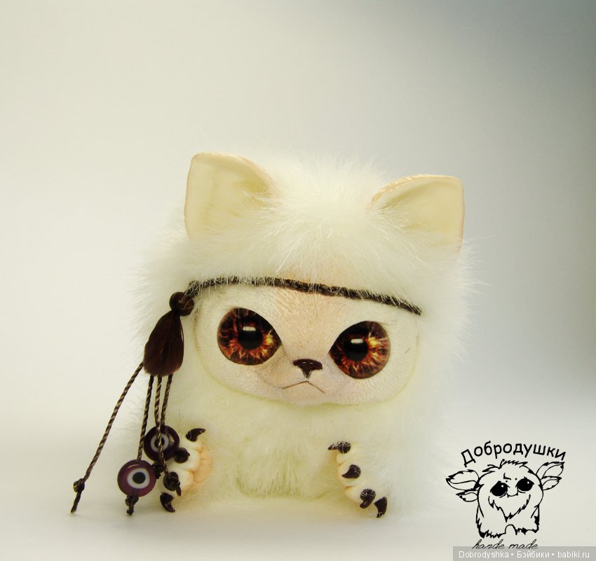 Милашка Покахонтас — Игрушки в смешанной технике (мех и глина): Арт (фото 6)