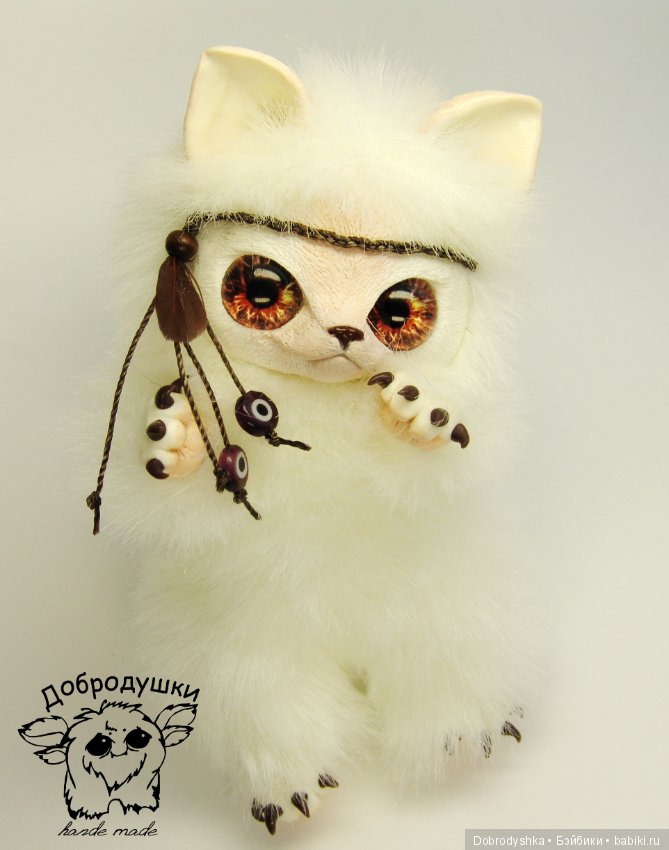 Милашка Покахонтас — Игрушки в смешанной технике (мех и глина): Арт
