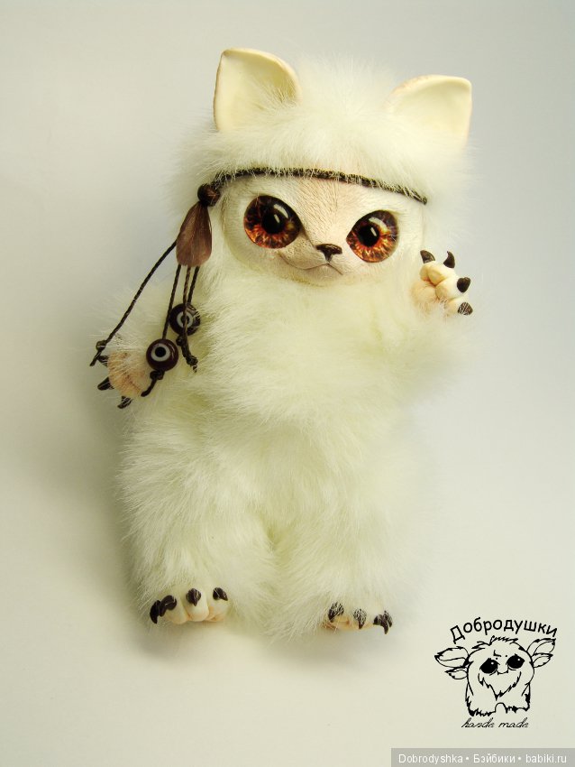 Милашка Покахонтас — Игрушки в смешанной технике (мех и глина): Арт (фото 3)