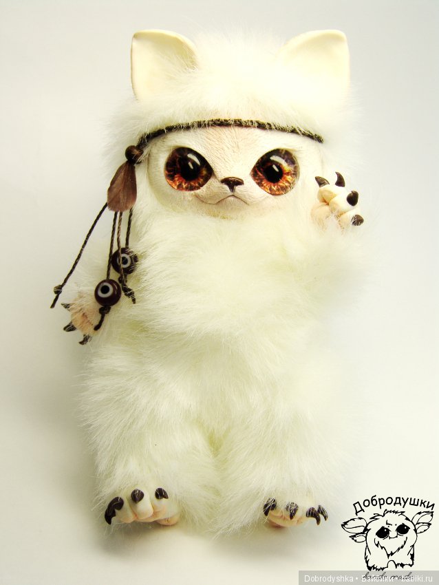 Милашка Покахонтас — Игрушки в смешанной технике (мех и глина): Арт