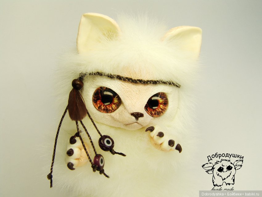 Милашка Покахонтас — Игрушки в смешанной технике (мех и глина): Арт