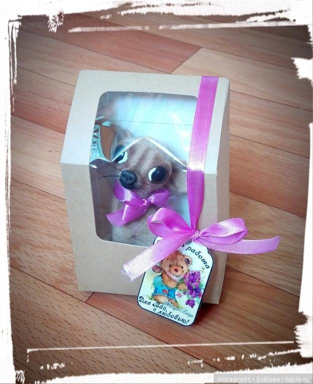 Мини чихуахуа — Валяные игрушки из шерсти: сухое валяние