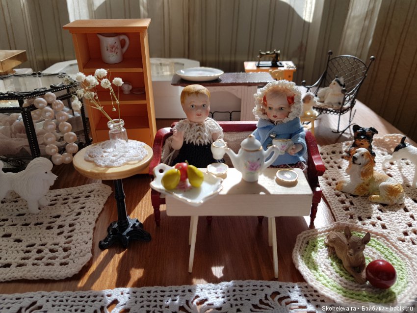 Свидание Марты и Джорджа — Антикварные куклы Mignonette (Миньонетта): карманные (фото 6)