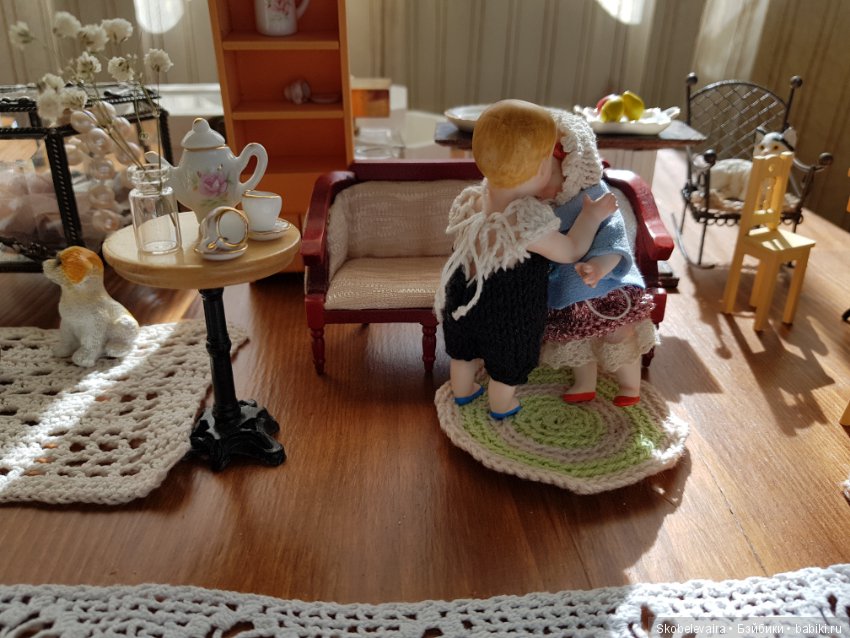 Свидание Марты и Джорджа — Антикварные куклы Mignonette (Миньонетта): карманные (фото 5)