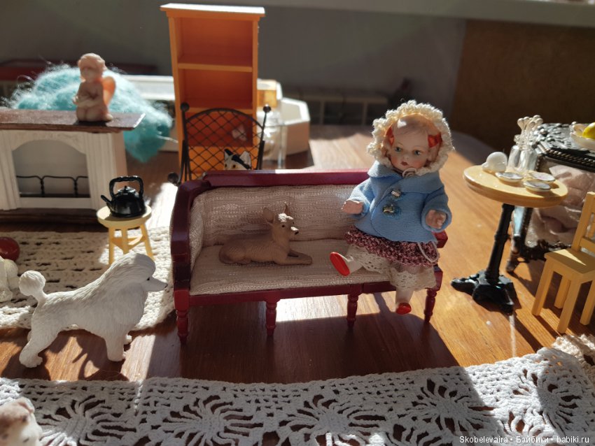 Свидание Марты и Джорджа — Антикварные куклы Mignonette (Миньонетта): карманные