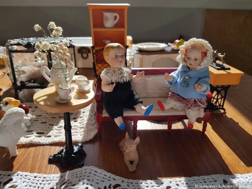 Свидание Марты и Джорджа — Антикварные куклы Mignonette (Миньонетта): карманные (фото 4)