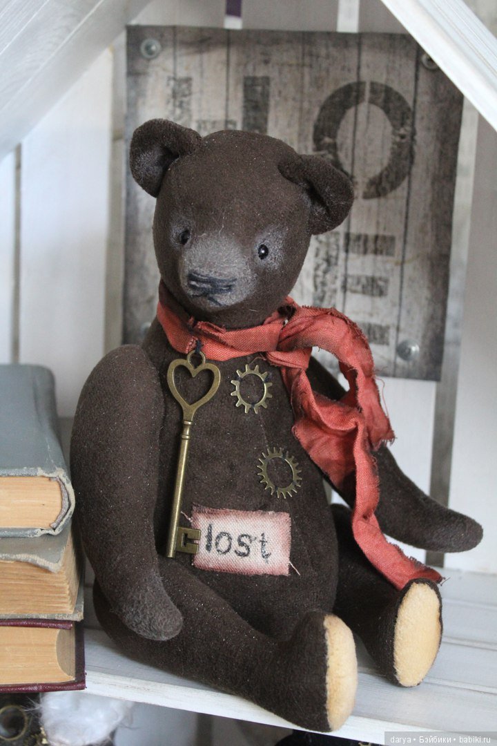 Винтажный мишка Тедди с элементами стимпанк от мастерской Маришка-Мастеришка (фото 2)