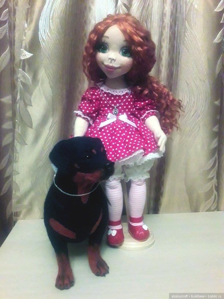 Ротвейлер из шерсти — Валяные игрушки из шерсти: сухое валяние (фото 2)