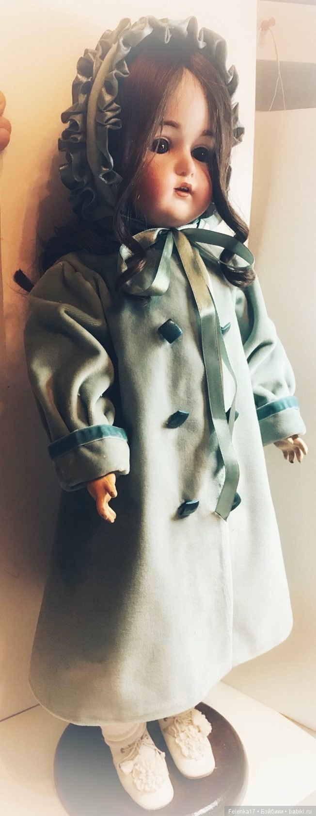 Бирюзовая нежность — Антикварные куклы Kestner (Кестнер) JDK: Хильда (фото 8)