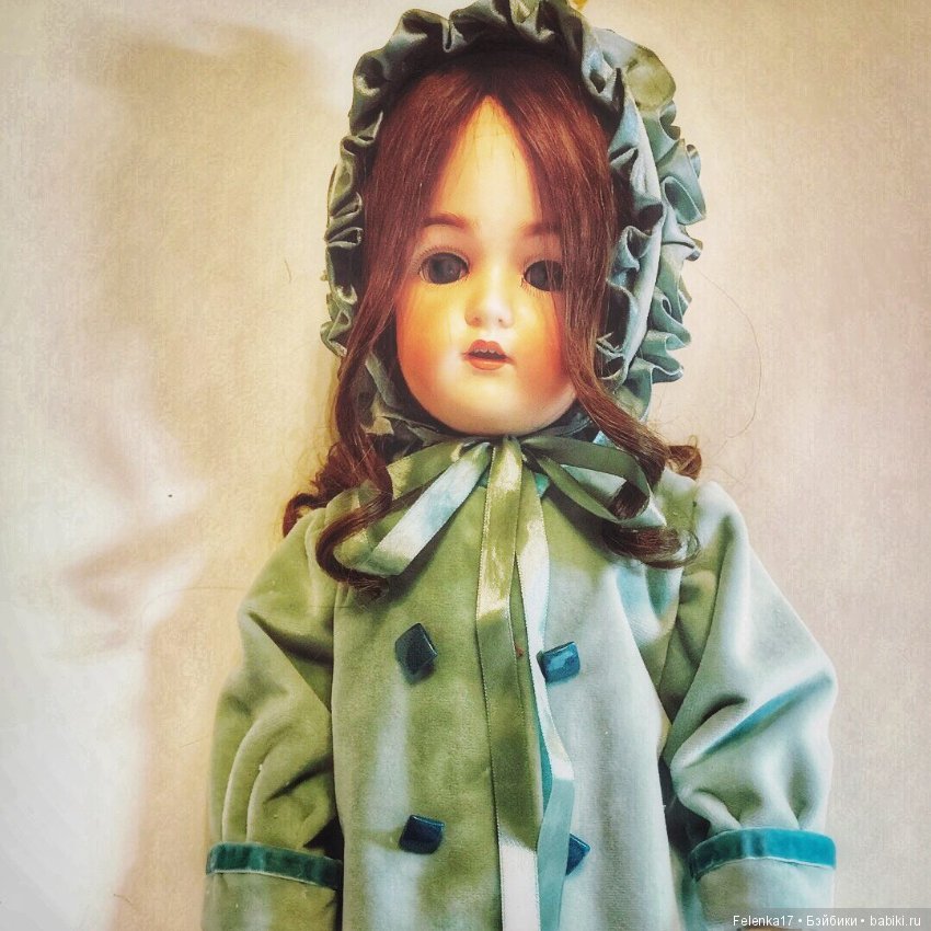 Бирюзовая нежность — Антикварные куклы Kestner (Кестнер) JDK: Хильда (фото 2)