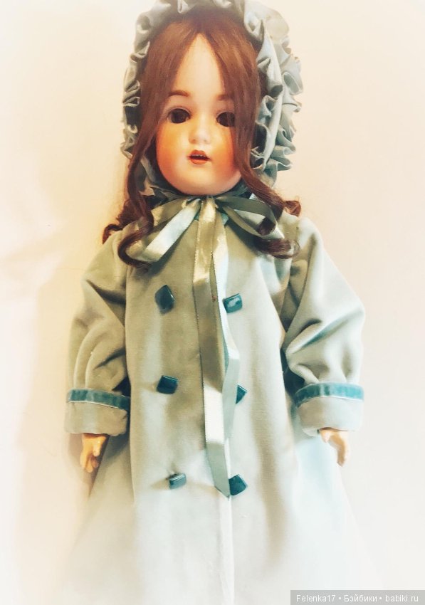 Бирюзовая нежность — Антикварные куклы Kestner (Кестнер) JDK: Хильда (фото 7)