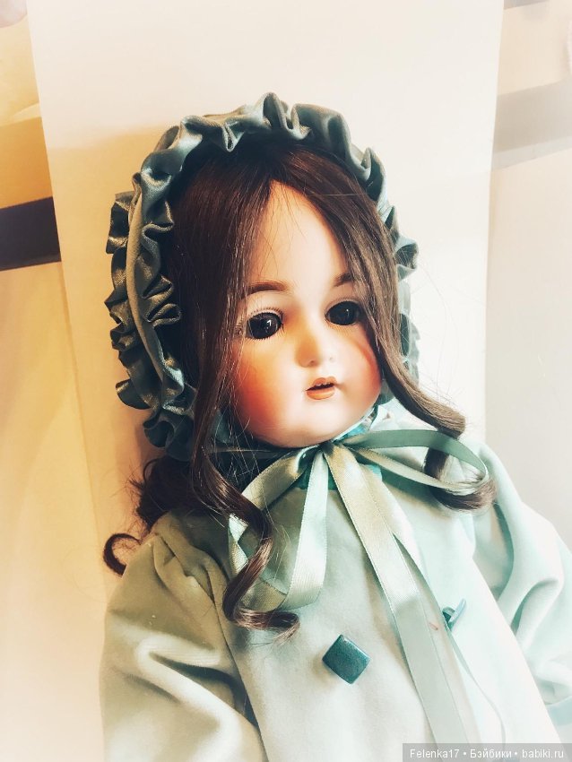 Бирюзовая нежность — Антикварные куклы Kestner (Кестнер) JDK: Хильда (фото 6)