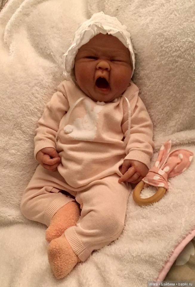 Маленькая плакса Charlotte Rae, Ooak Baby скульптора Sandy Faber (фото 4)