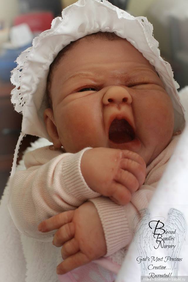 Маленькая плакса Charlotte Rae, Ooak Baby скульптора Sandy Faber (фото 2)