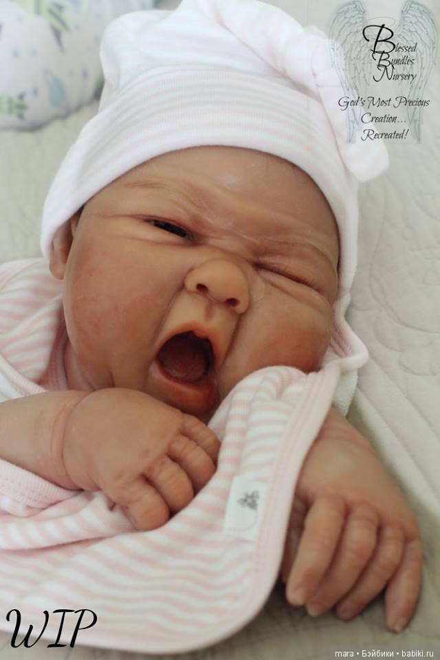 Маленькая плакса Charlotte Rae, Ooak Baby скульптора Sandy Faber (фото 5)