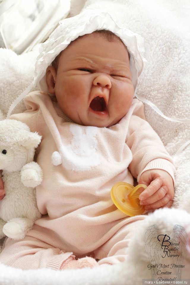 Маленькая плакса Charlotte Rae, Ooak Baby скульптора Sandy Faber