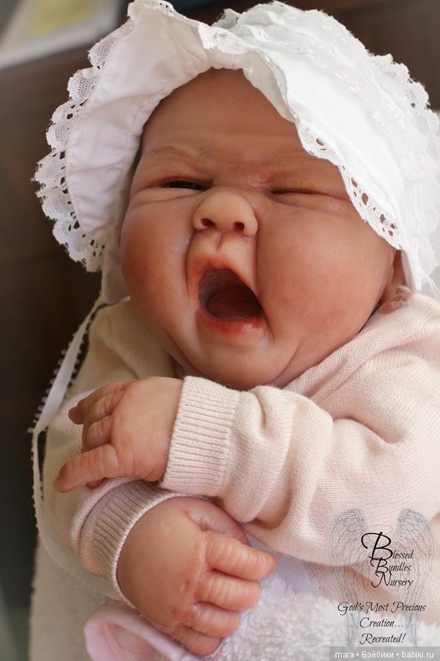 Маленькая плакса Charlotte Rae, Ooak Baby скульптора Sandy Faber (фото 3)