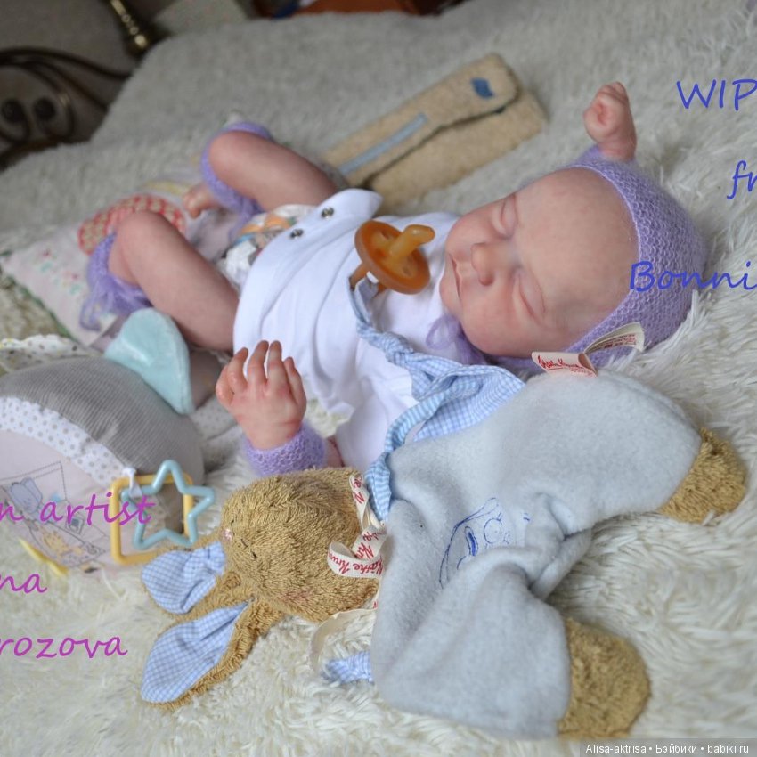 Рождение фиалки. Кукла реборн Анны Морозовой
