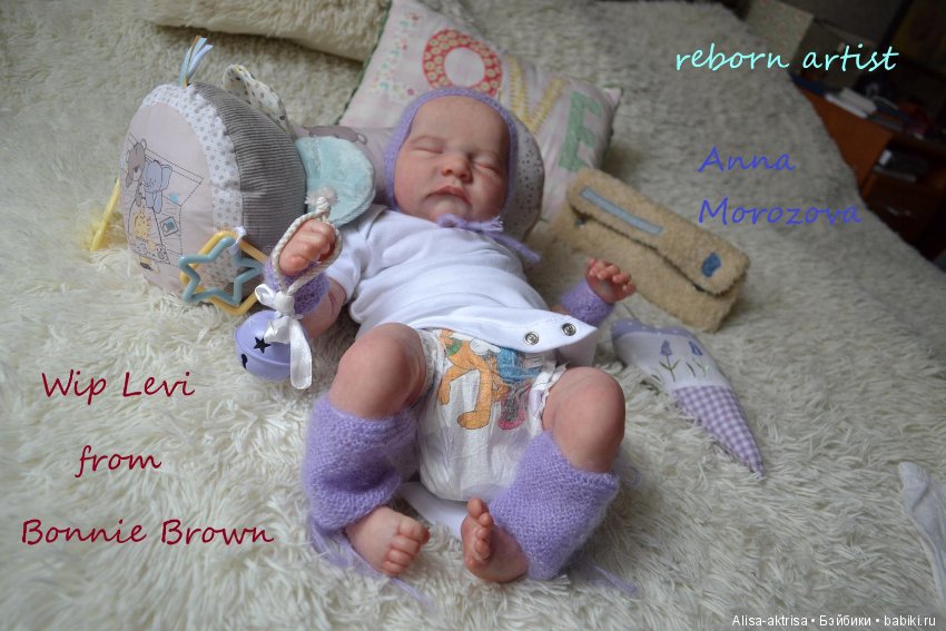 Рождение фиалки. Кукла реборн Анны Морозовой
