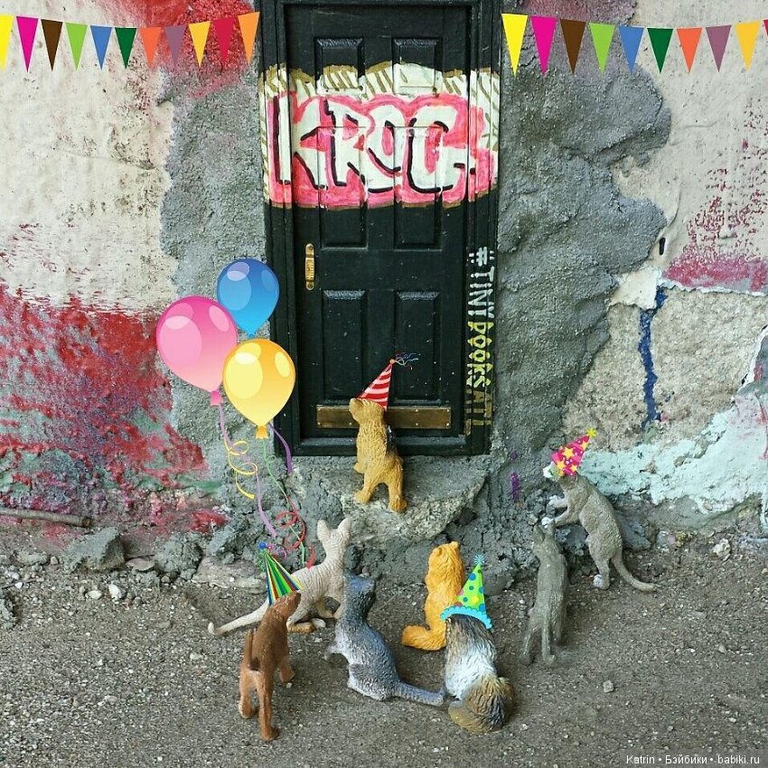 Миниатюрные двери на улицах Атланты (фото 5)