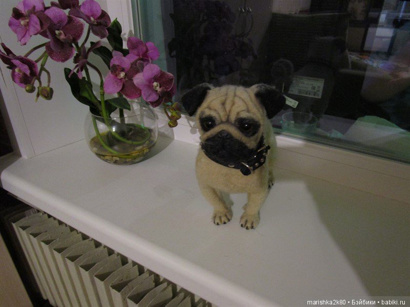 Коллекция мопсов на балконе