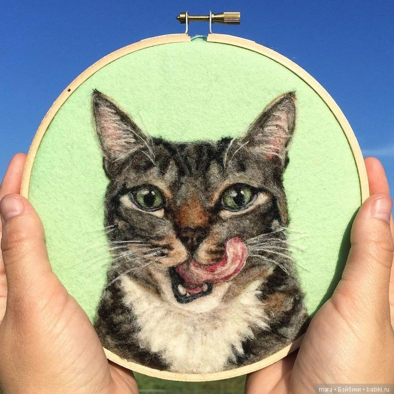 Невероятно реалистичная войлочная живопись от Дэни Айвс