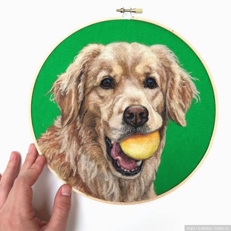 Невероятно реалистичная войлочная живопись от Дэни Айвс