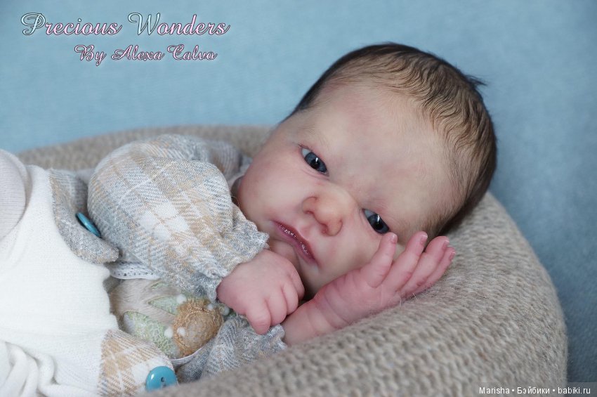 Realborn Landon awake by Bountiful Baby, автор Alexa Calvo Cabet