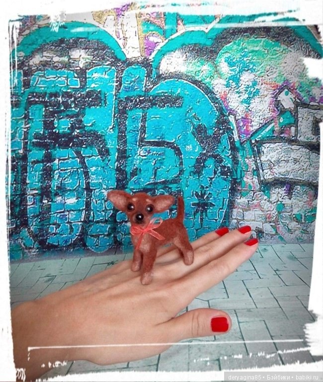 Мини фигурка "Той-терьер"