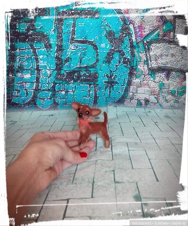 Мини фигурка "Той-терьер"