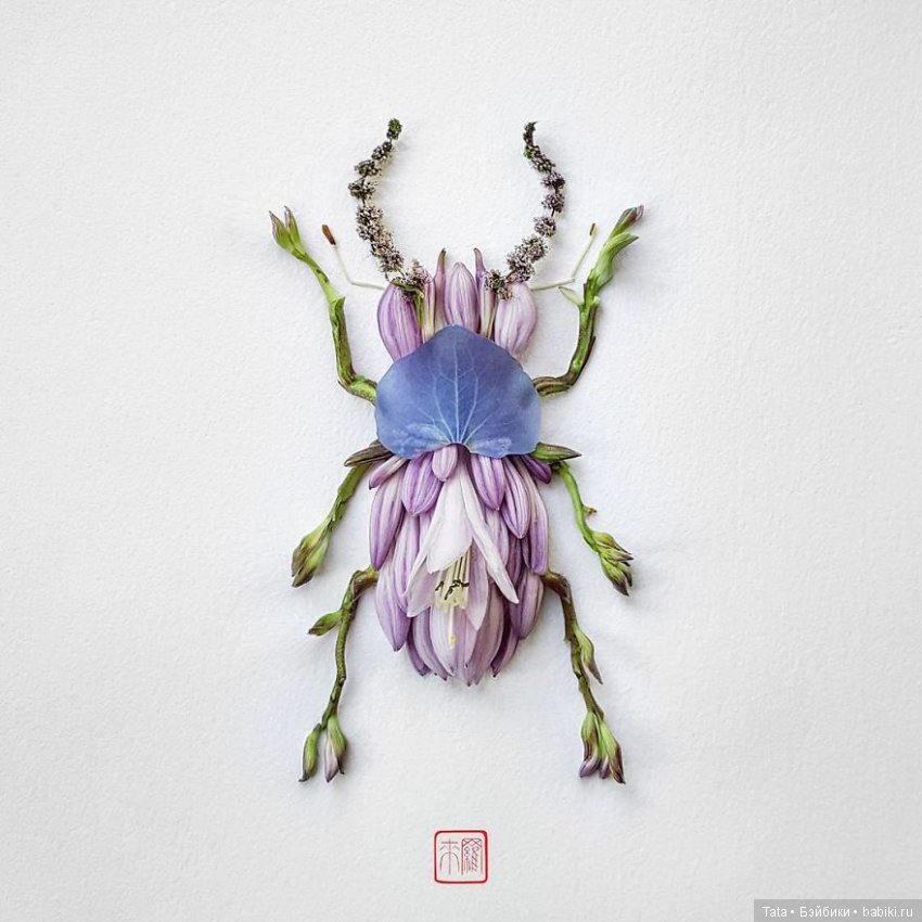 Насекомые из цветов — Мир искусства и творчества: стимпанк (фото 8)