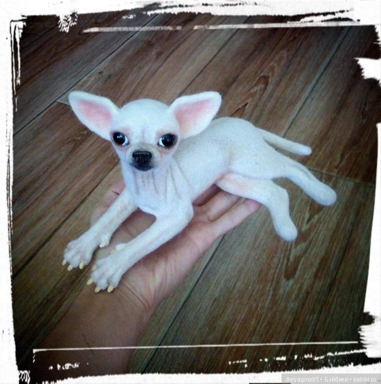 Моя чихуахуа — Валяные игрушки из шерсти: сухое валяние (фото 4)
