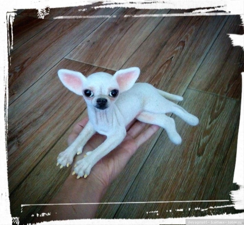 Моя чихуахуа — Валяные игрушки из шерсти: сухое валяние (фото 6)