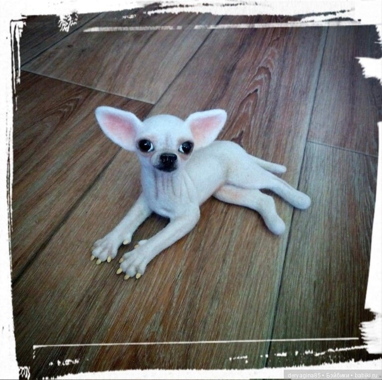 Моя чихуахуа — Валяные игрушки из шерсти: сухое валяние (фото 2)