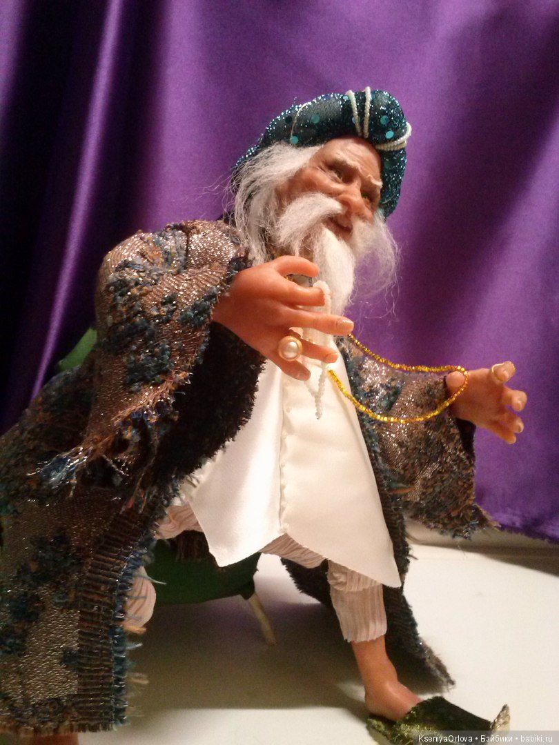 Сказочный Султан — Лепка авторских кукол: полимерная глина (фото 5)