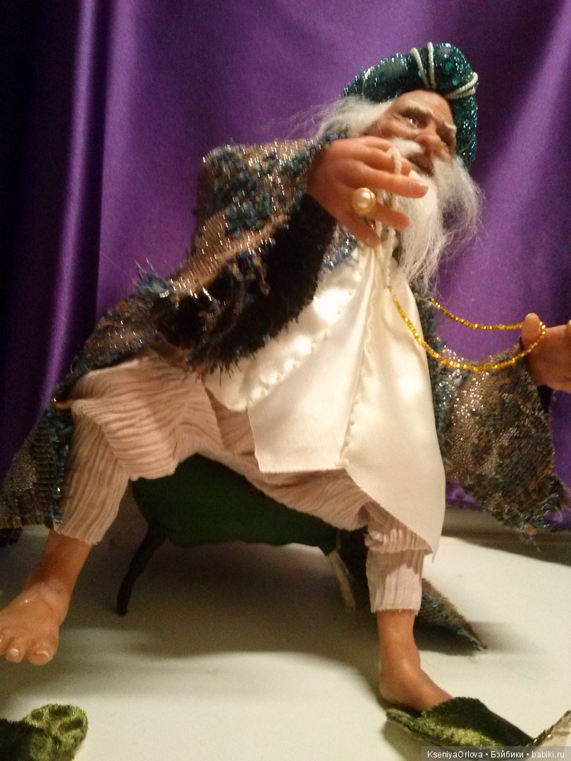Сказочный Султан — Лепка авторских кукол: полимерная глина (фото 3)