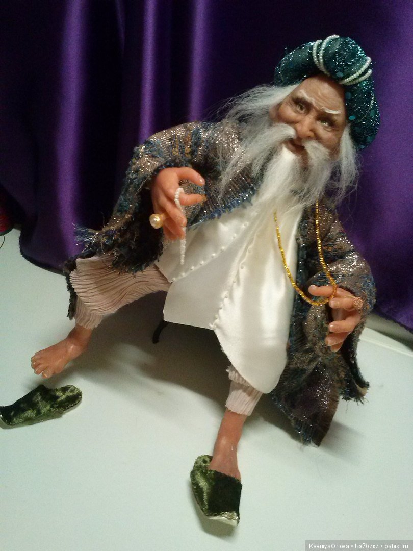 Сказочный Султан — Лепка авторских кукол: полимерная глина (фото 8)
