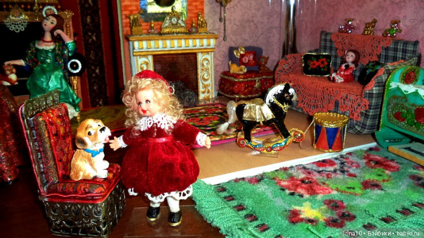 Колыбелька и стульчик в стиле ретро